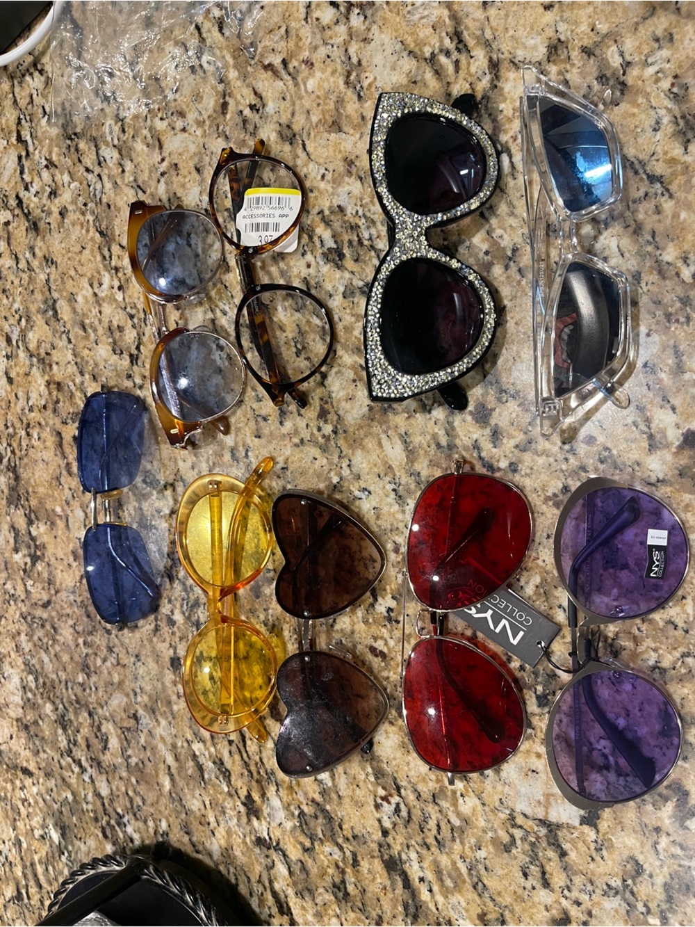 NYX Kids Red Heart & Round Sunglasses Set - Assorted Colors
